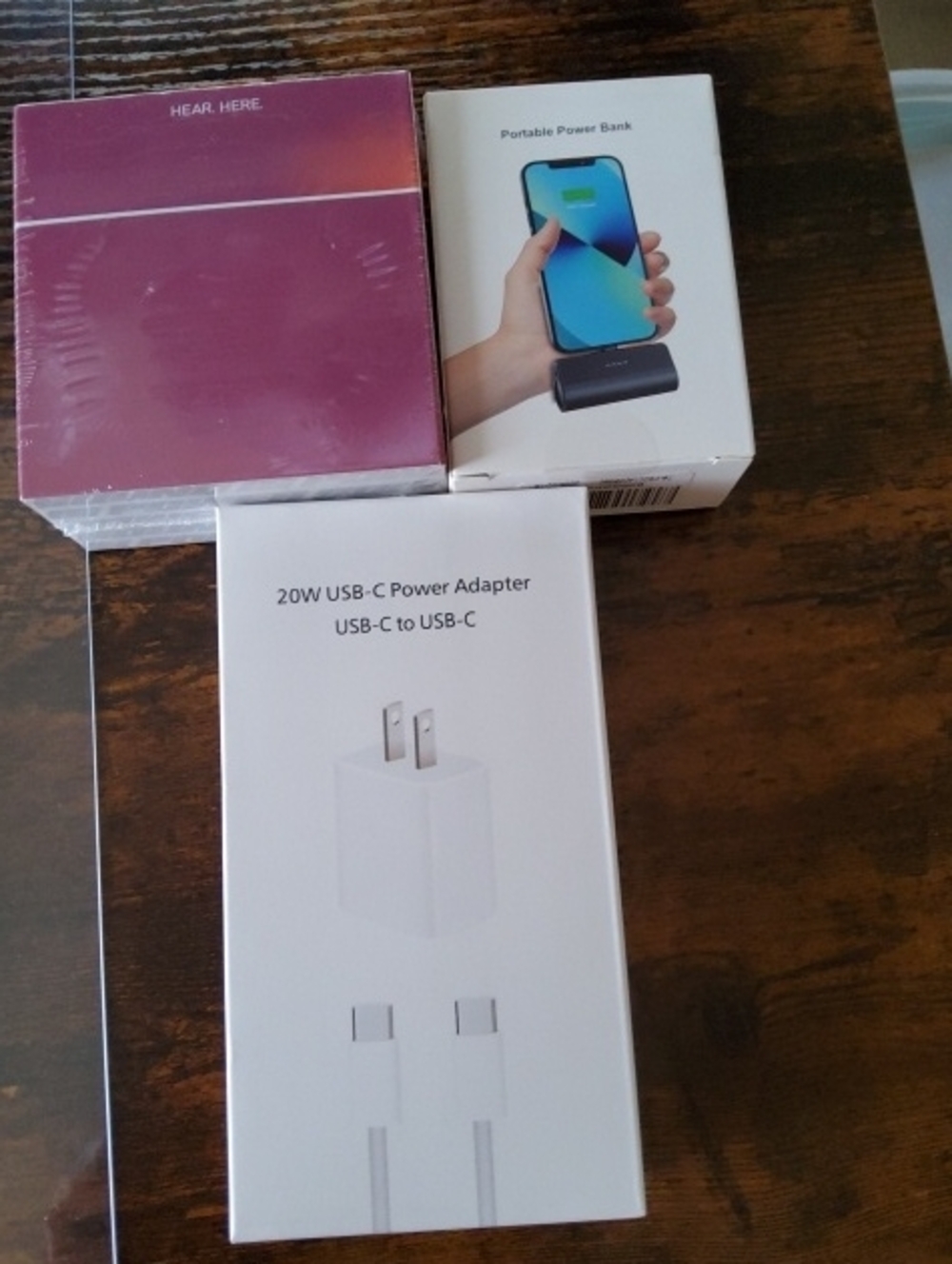 Electronics Bundle Power Adapter Power Bank Earbuds NIP